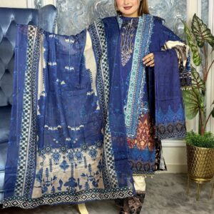 Silk Blue Three Piece
