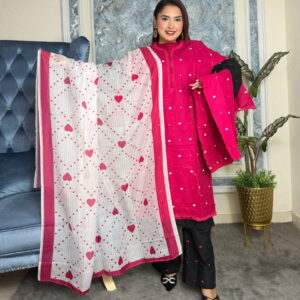 Farshi Queen Pink Three Piece