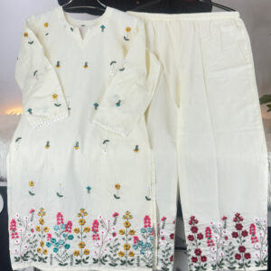 Floral Co-Ord Off White