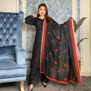 Farshi Black Three Piece